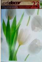 Стикер №23 Белые тюльпаны